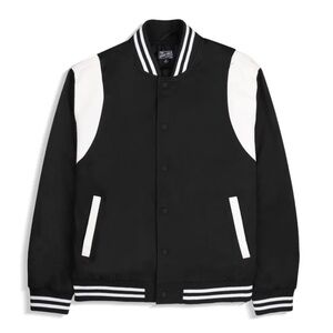 NWT Classic Black and White Varsity Jacket